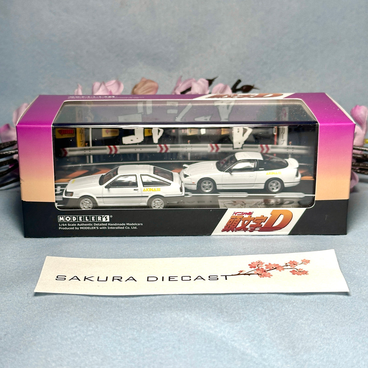 1/64 Modeler's Initial D Vol.21 Toyota Corolla Levin AE85 and