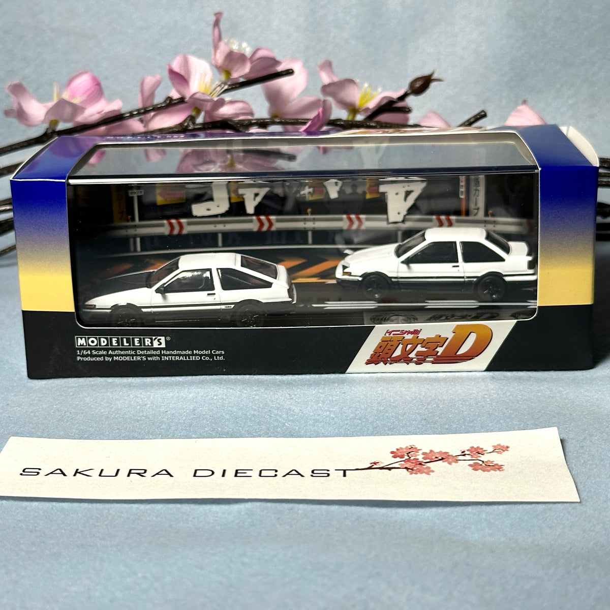 1/64 Modeler's Initial D Vol.1 Toyota AE86 Trueno set – Sakura Diecast