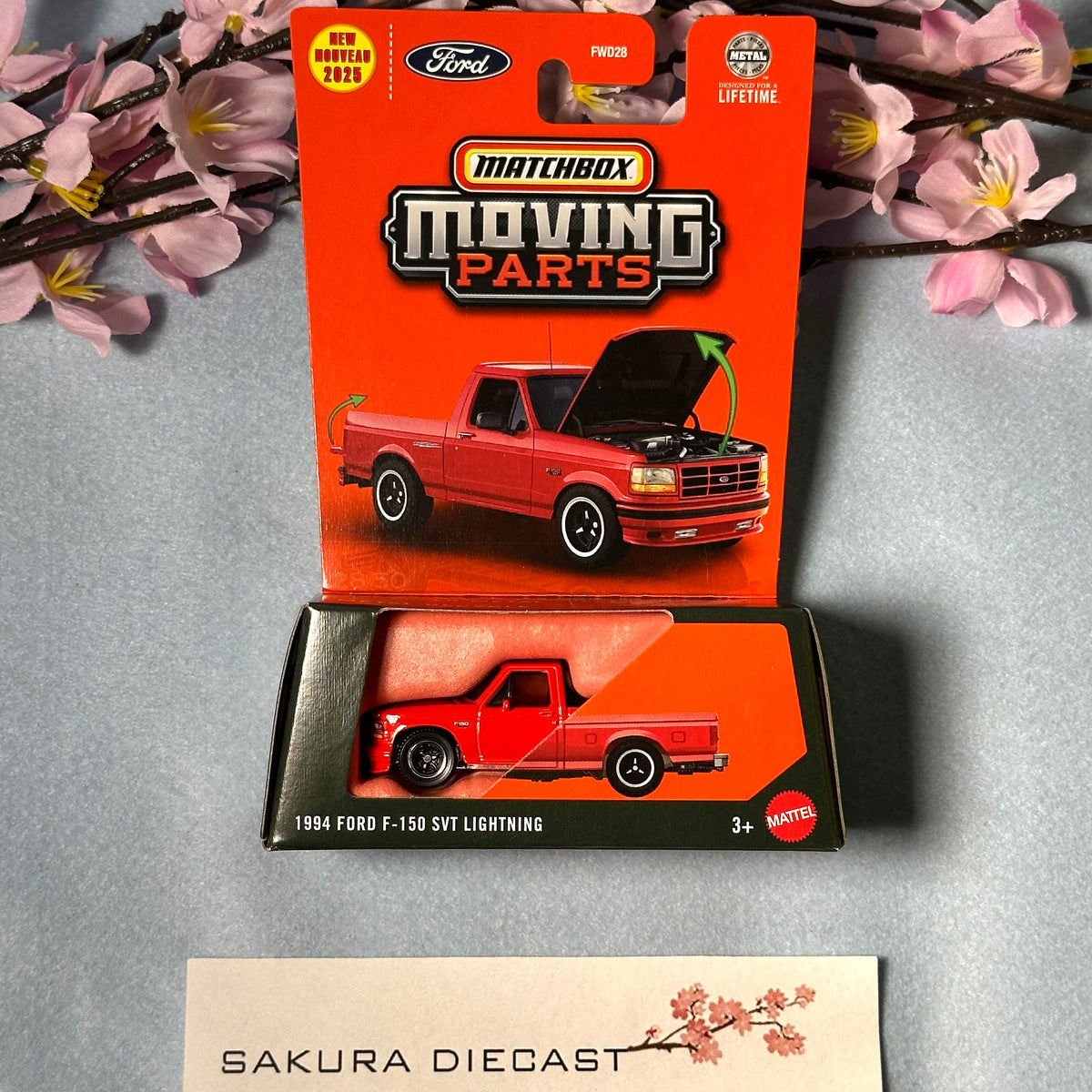 1/64 Matchbox Moving Parts 1994 Ford F-150 SVT Lightning – Sakura
