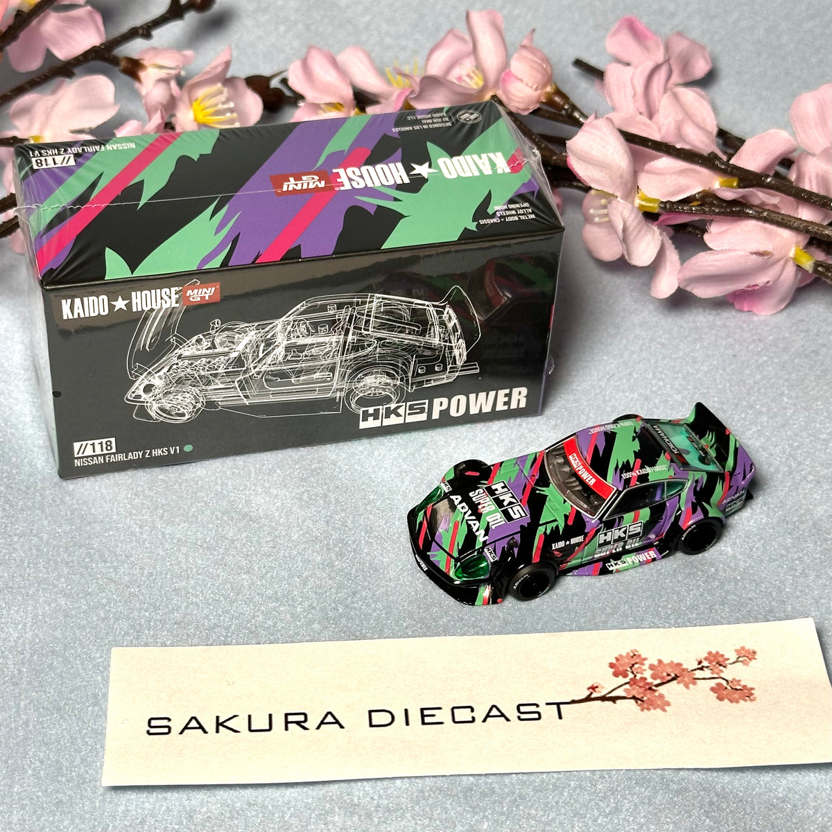 1/64 Mini GT Kaido-House Datsun Fairlady Z 240Z 118 – Sakura Diecast