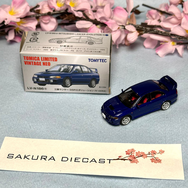1/64 Tomica Limited Vintage Neo Mitsubishi Lancer Evolution IV (dark blue)