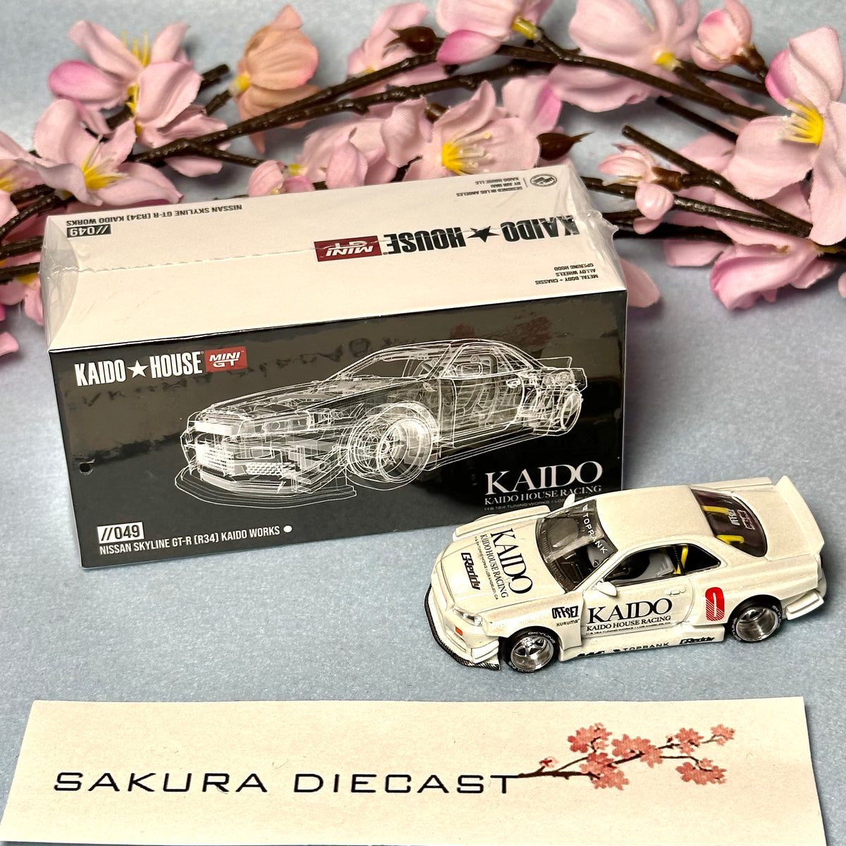 Mini GT KAIDO HOUSE LTD EDN 日産 GTR34 限定 Kaido House LTD EDN Nissan Skyline GT-R R34 Katsura Orange