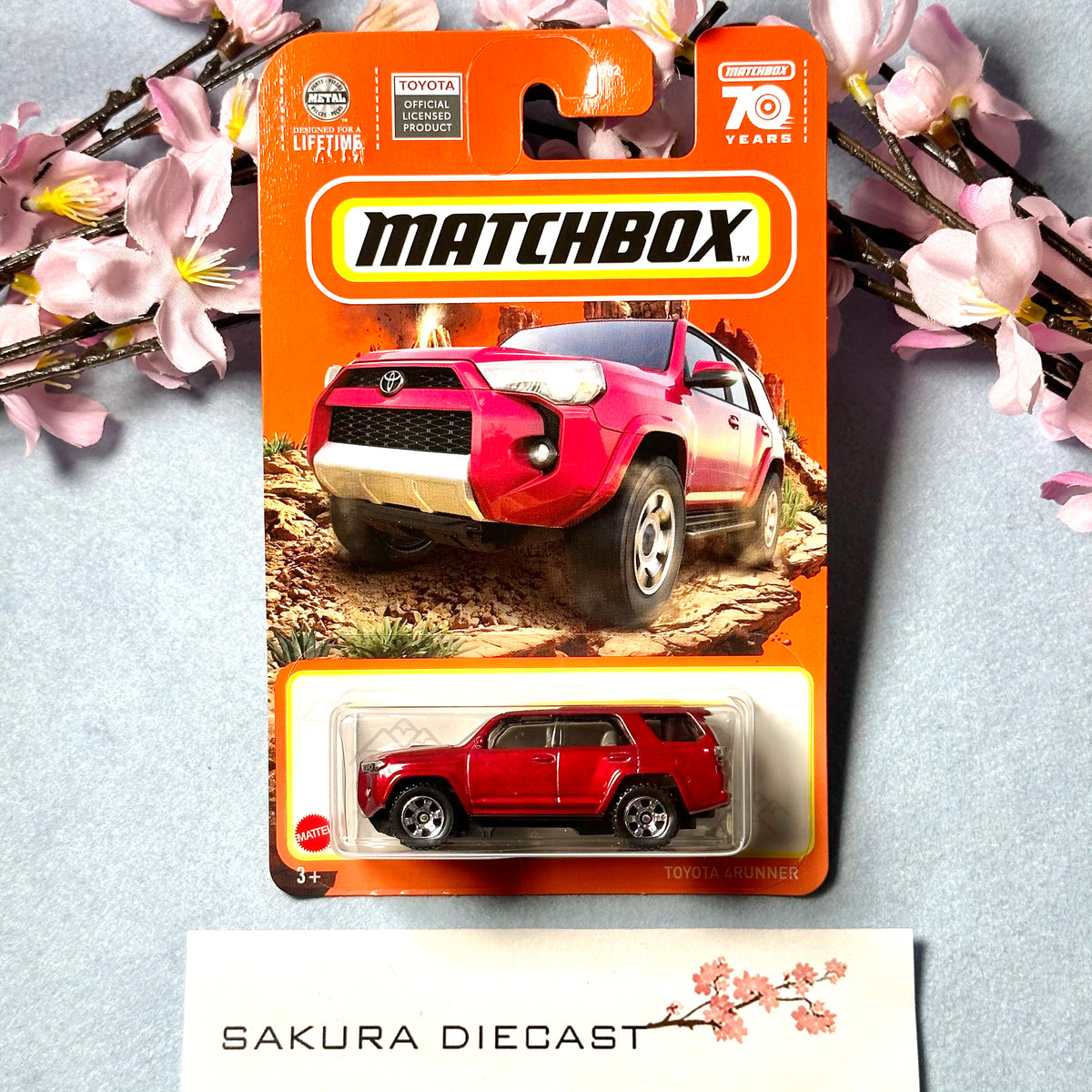 1 64 Matchbox Toyota 4Runner red Sakura Diecast