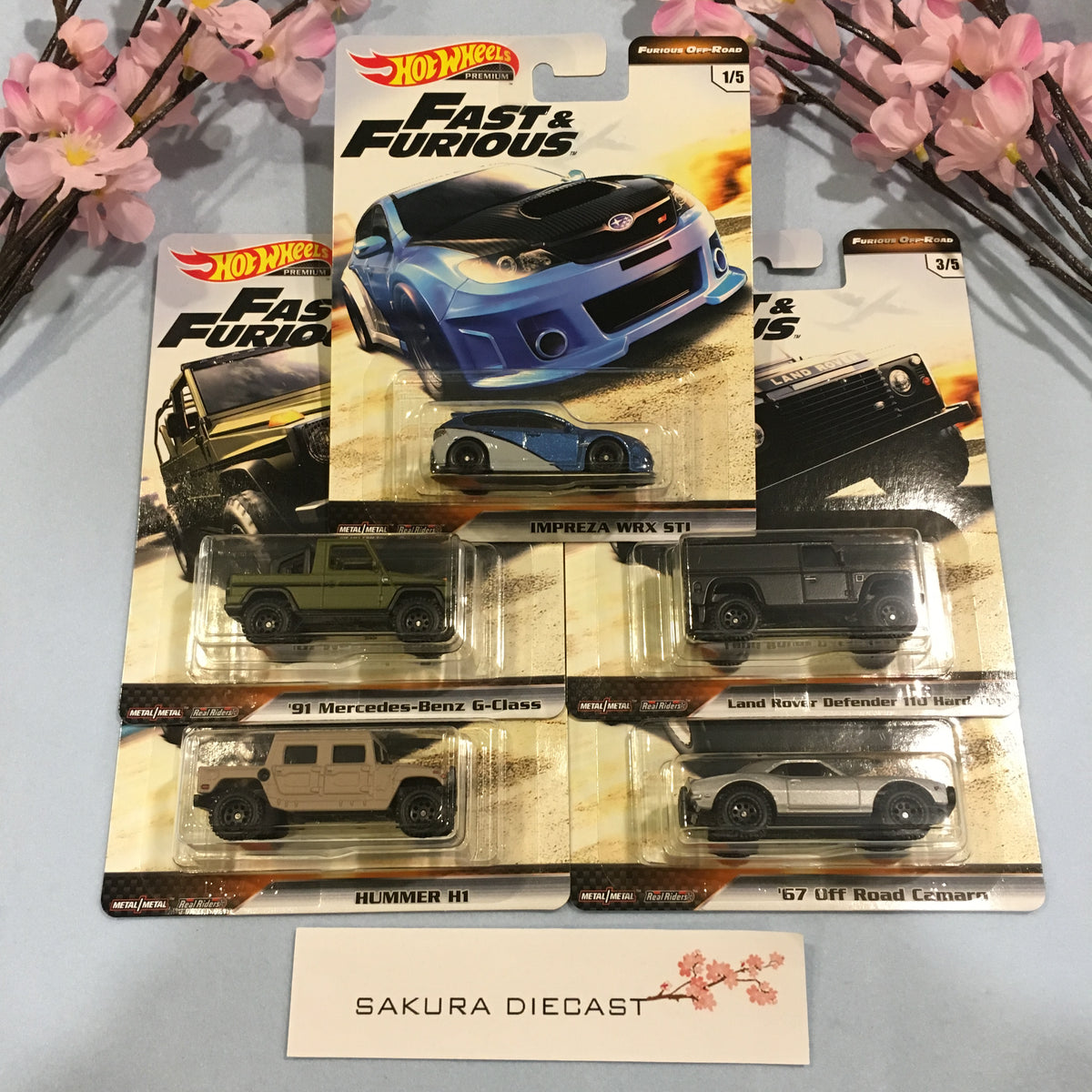 1/64 Hot Wheels Premium Fast and Furious Furious Off-Road set