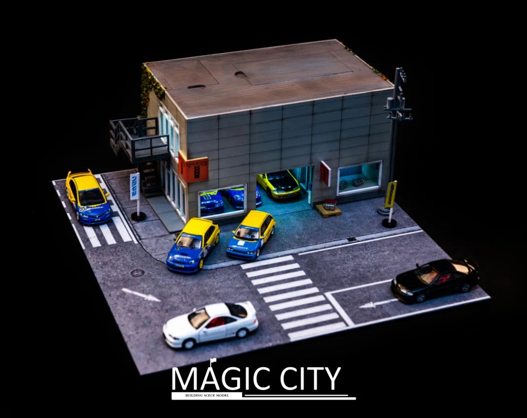 diorama　ONE DROP MoreArt 1/64 INITIAL D CONTAINER DIORAMA VERSION C MO400204