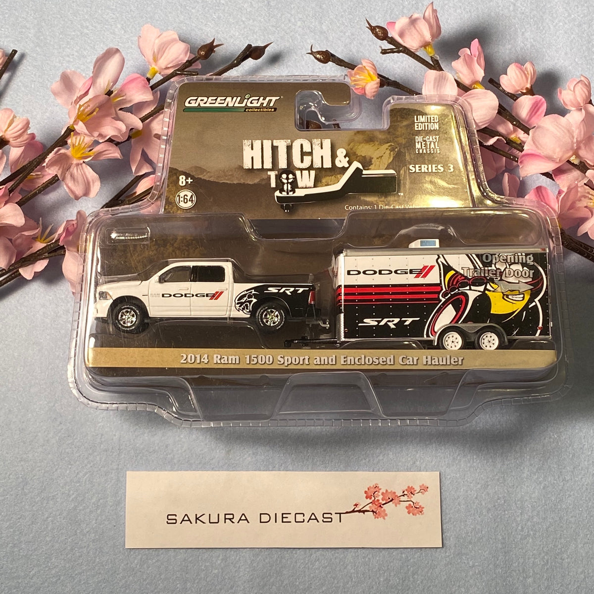 1/64 GREENLIGHT 2017 RAM 1500 SPORT トレーラ 1/64 GREENLIGHT 2017 RAM 1500 SPORT トレーラ