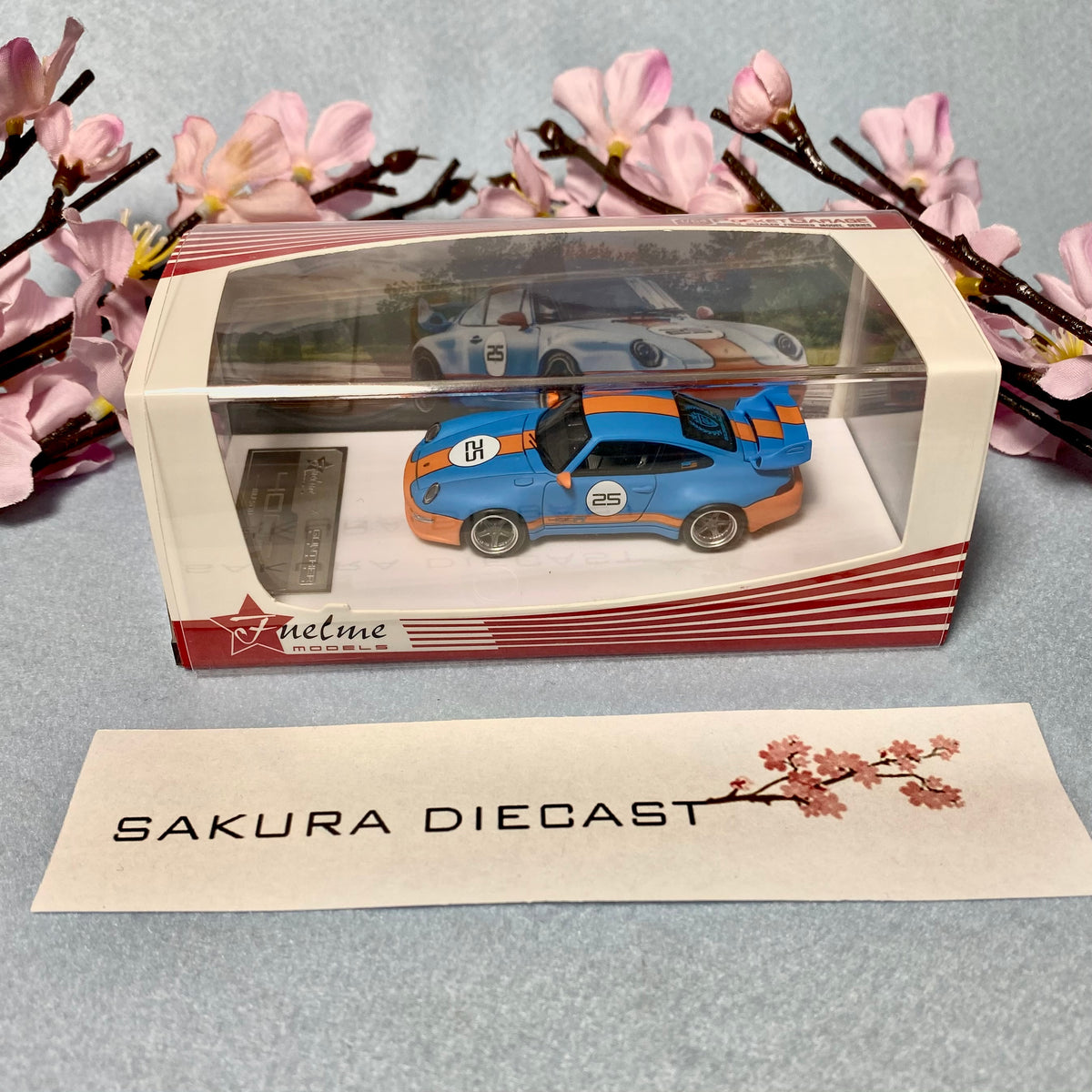 1/64 FuelMe Porsche 911 400R (993) Gunther Werks (Gulf) – Sakura Diecast