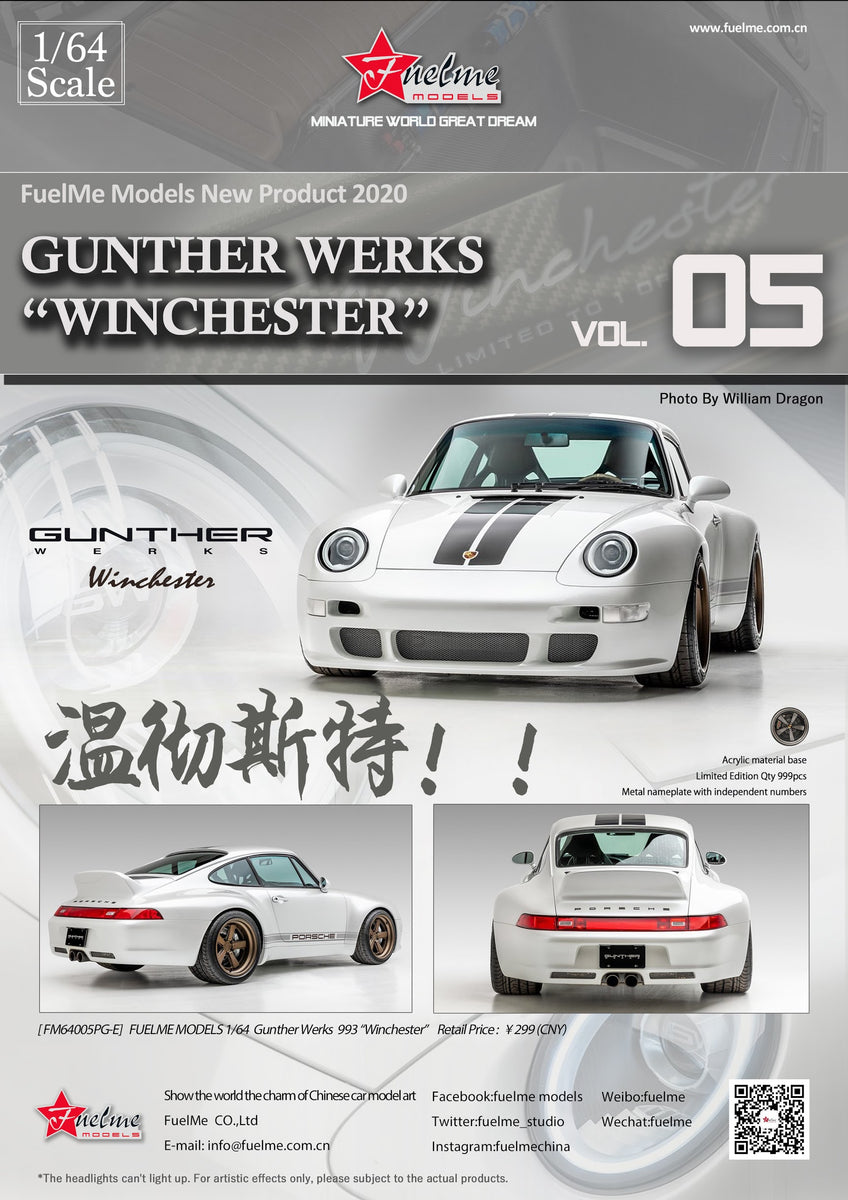 1/64 FuelMe Porsche 911 (993) Gunther Werks (Winchester) – Sakura 