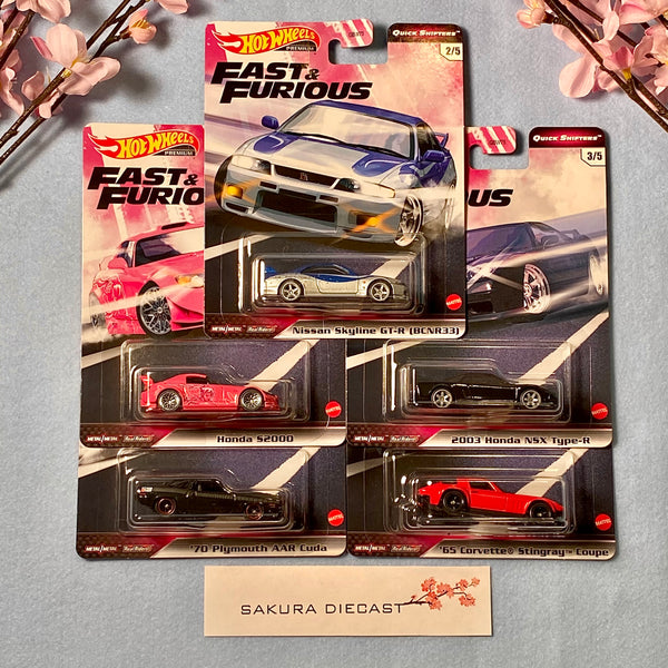 1/64 Hot Wheels Premium Fast and Furious - Quick Shifters set