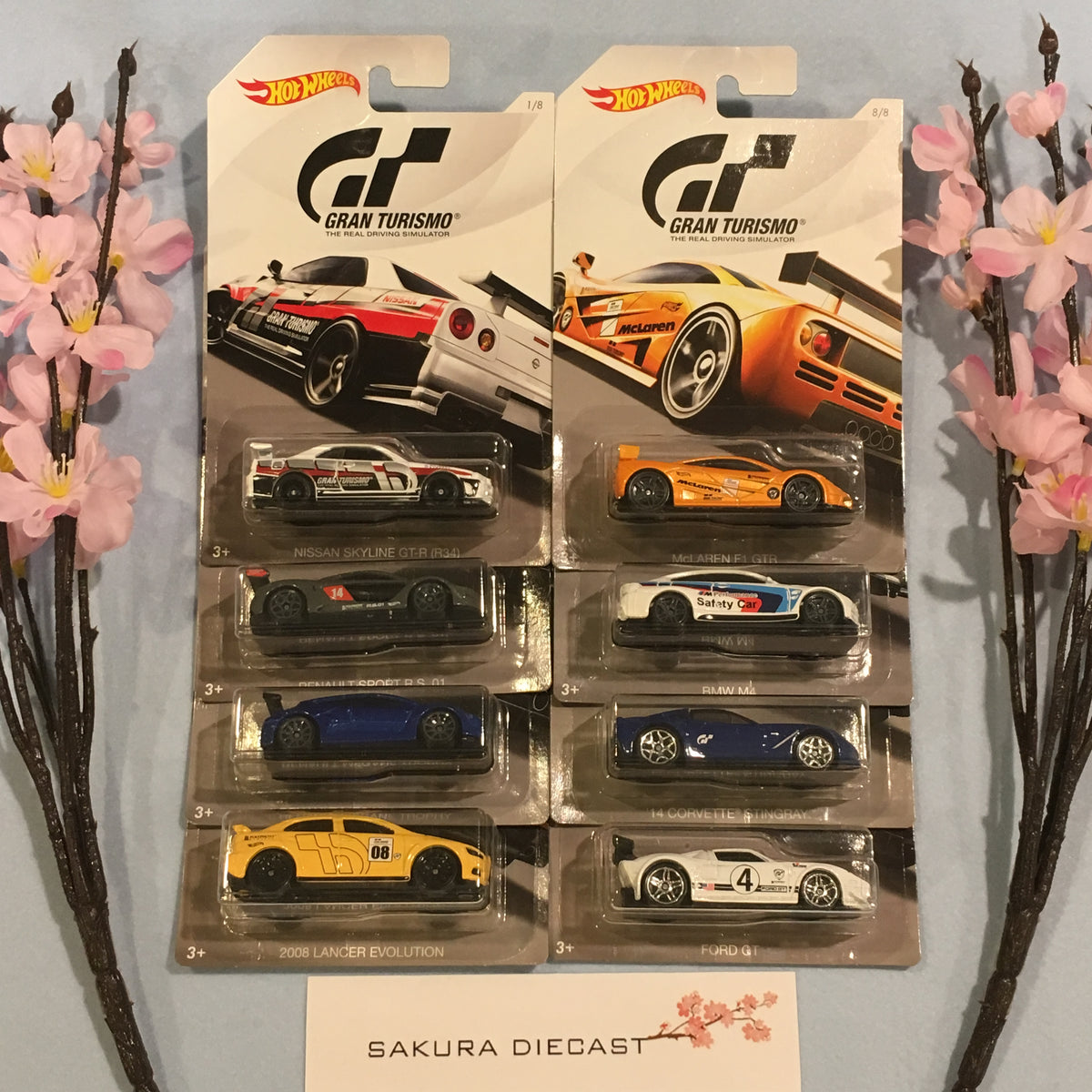 1 64 Hot Wheels Gran Turismo set Series 2 Sakura Diecast