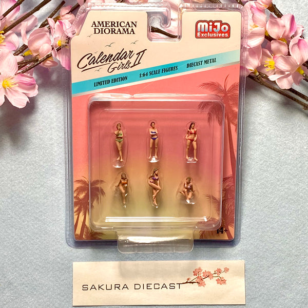 1/64 American Diorama Calendar Girls II figure set