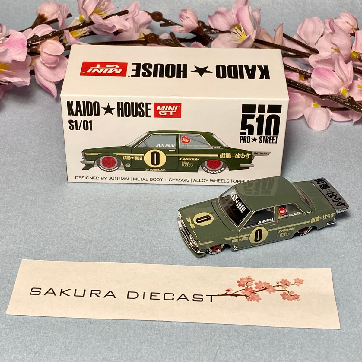 1/64 Mini GT Kaido-House Datsun 510 Pro Street S1/01 (green
