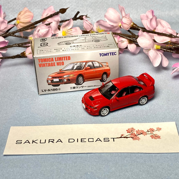 1/64 Tomica Limited Vintage Neo Mitsubishi Lancer Evolution IV (red)