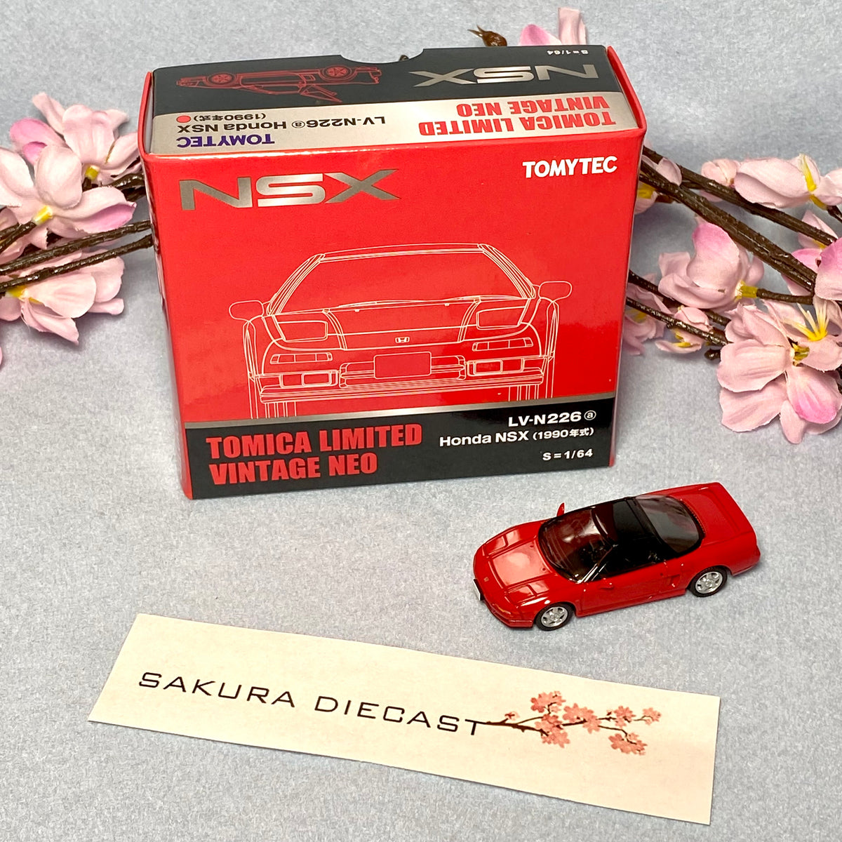 1/64 Tomica Limited Vintage Neo Honda NSX (red) – Sakura Diecast