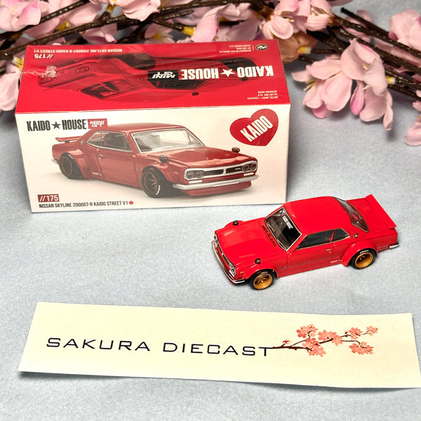 1/64 Mini GT Kaido-House Nissan Skyline 2000GTR GT-R Kaido Street V1 175