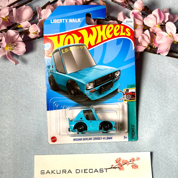 1/64 Hot Wheels Nissan Skyline 2000GT-R LBWK Liberty Walk (Tooned)