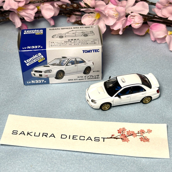 1/64 Tomica Limited Vintage Neo Subaru Impreza WRX STI Spec C blobeye (white)