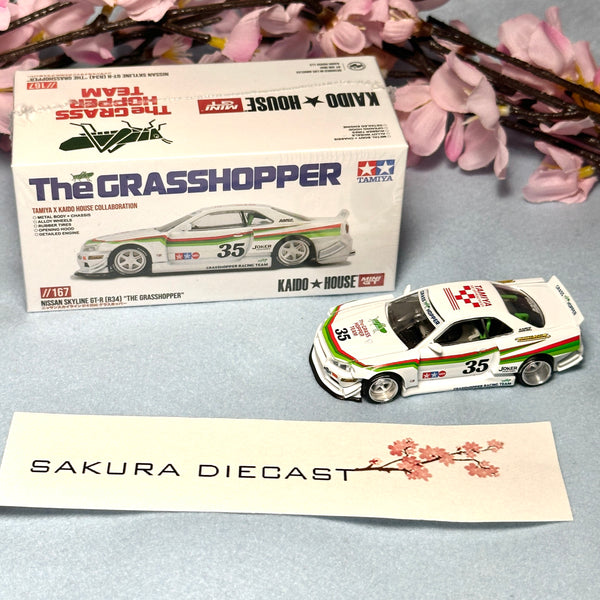 1/64 Mini GT Kaido-House Nissan Skyline GTR GT-R R34 The Grasshopper 167