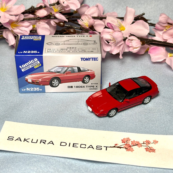 1/64 Tomica Limited Vintage Neo Nissan 180SX Type X (red)