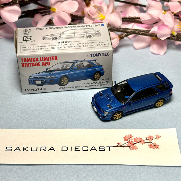 1/64 Tomica Limited Vintage Neo Subaru Impreza Sports Wagon WRX STI Ver.VI (blue)