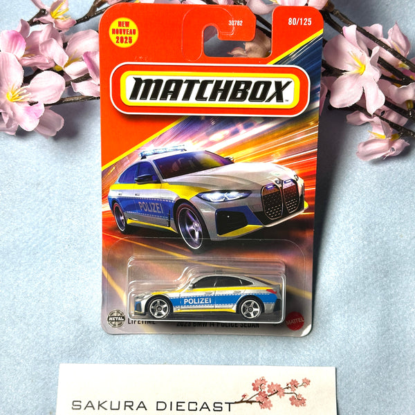 1/64 Matchbox BMW i4 Police Sedan