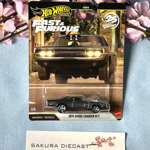 1/64 Hot Wheels Premium Fast & Furious - 1970 Dodge Charger R/T