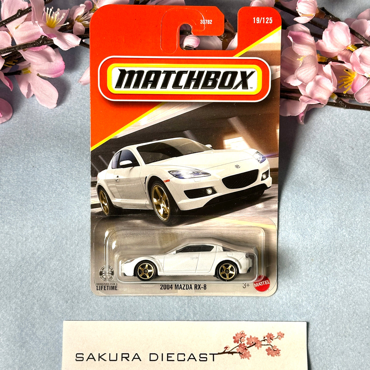 1/64 Matchbox 2004 Mazda RX-8 RX8 (white) – Sakura Diecast