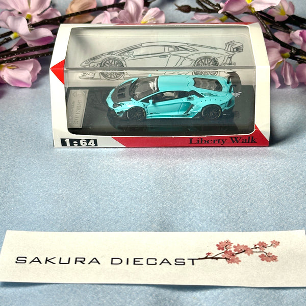 1/64 Liberty Walk Lamborghini Aventador (teal)