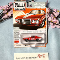 1/64 Auto World 1969 Pontiac Firebird Royal Bobcat (red)
