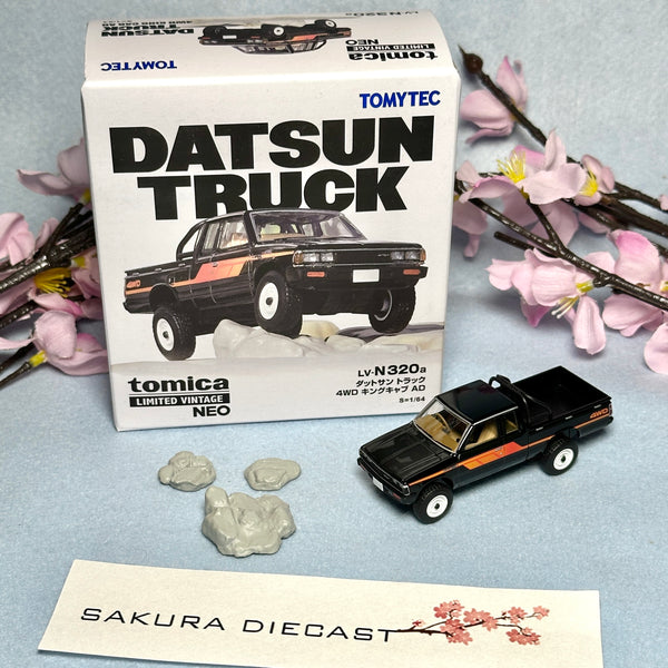 1/64 Tomica Limited Vintage Datsun Truck 4WD King Cab AD (black)