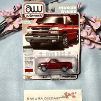 1/64 Auto World 2003 Chevy Silverado (red)