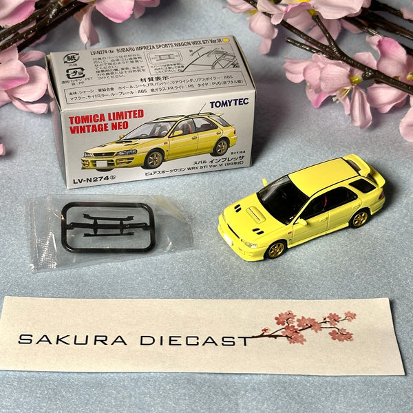 1/64 Tomica Limited Vintage Neo Subaru Impreza Sports Wagon WRX STI Ver.VI (yellow)