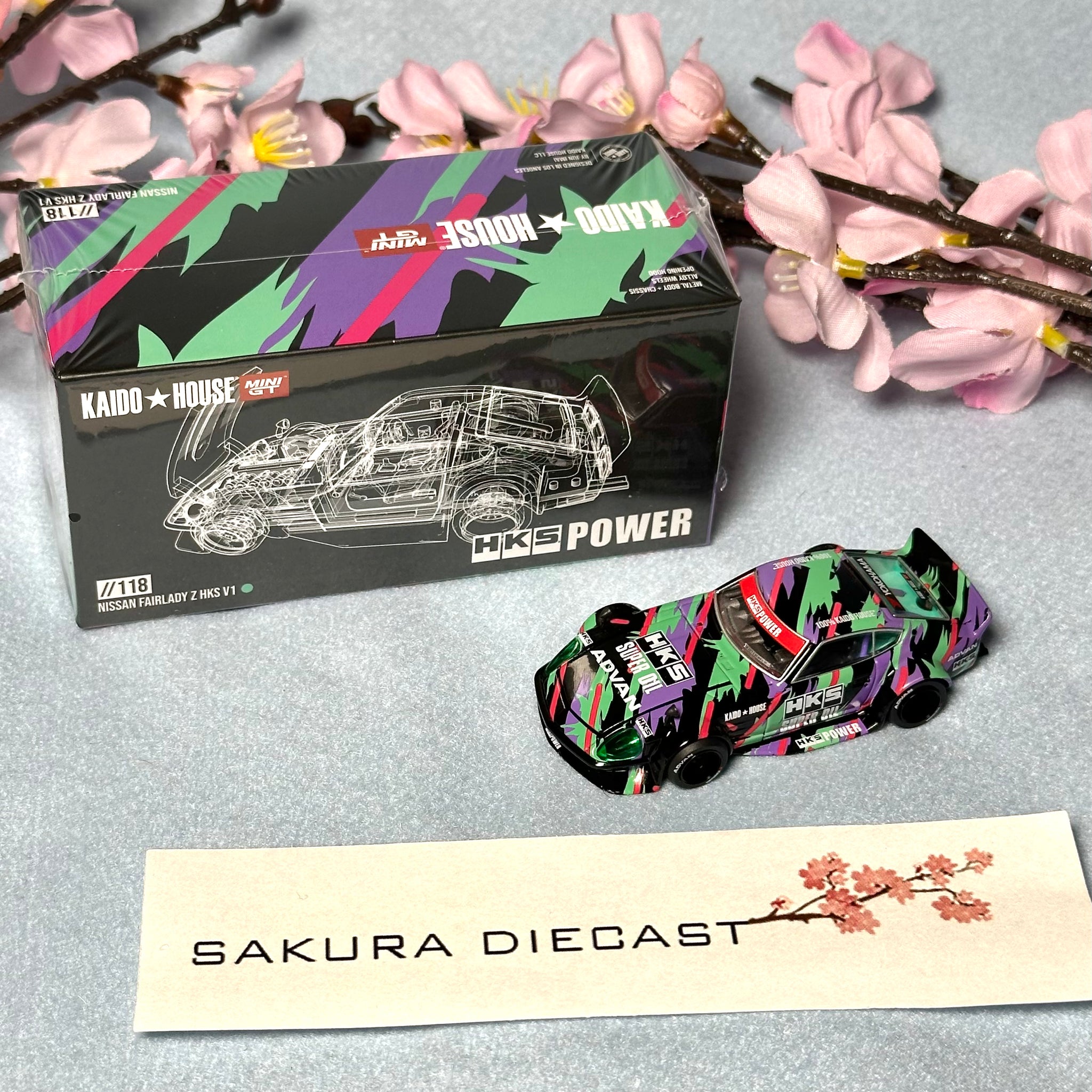 Satou_② 1/64 Mini GT Kaido-House Datsun Fairlady Z 240Z 118 – Sakura Diecast