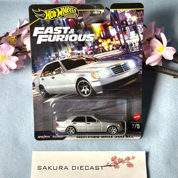 1/64 Hot Wheels Premium Fast & Furious - Mercedes Benz 500 SEL