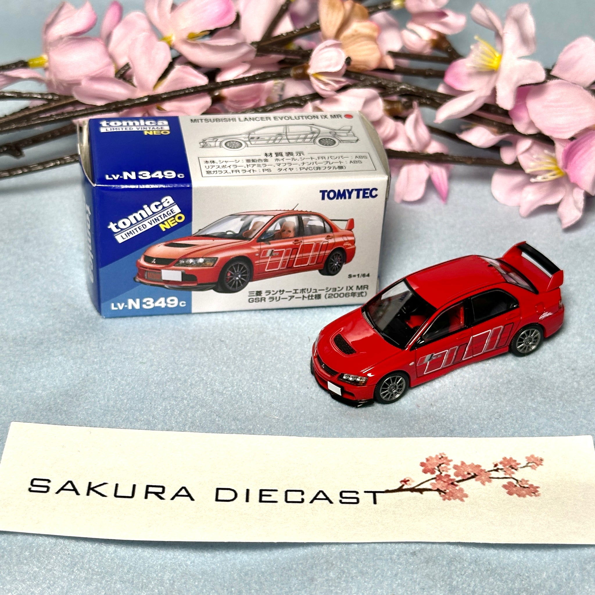 1/64 Tomica Limited Vintage Neo Mitsubishi Lancer Evolution IX MR