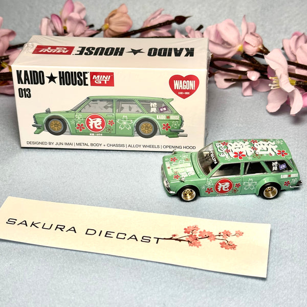 1/64 Mini GT Kaido-House Datsun 510 Wagon 013 (green)