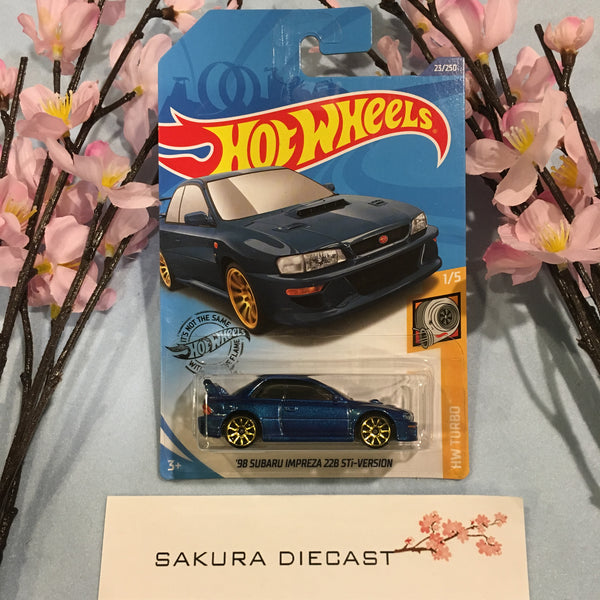 1/64 Hot Wheels '98 Subaru Impreza 22B STI – Sakura Diecast