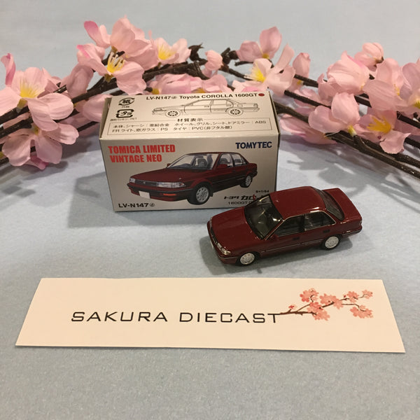 1/64 Tomica Limited Vintage Neo Toyota Corolla 1600GT (red)