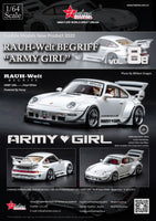 1/64 FuelMe Porsche 911 (993) RWB (Army Girl Version B)