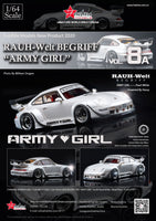 1/64 FuelMe Porsche 911 (993) RWB (Army Girl Version A)