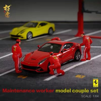 1/64 TY Mechanic figures set (Ferrari)