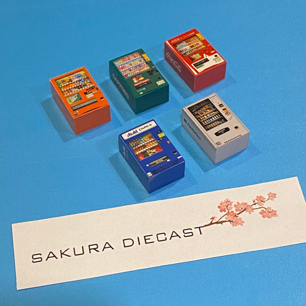 1/64 Accessories: Japanese Style Vending Machines (set of 5)