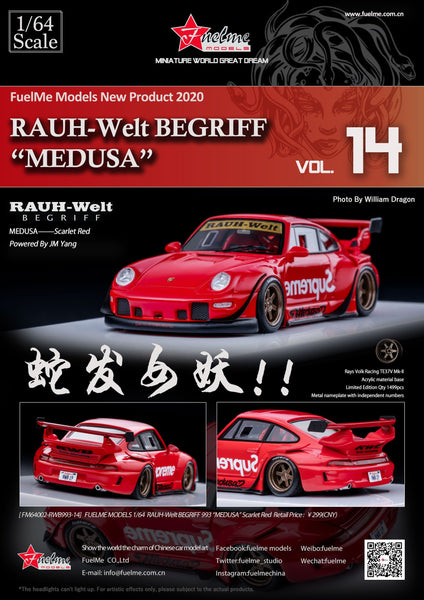 1/64 FuelMe Porsche 911 (993) RWB (Medusa)