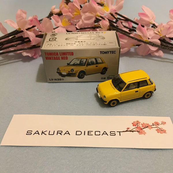 1/64 Tomica Limited Vintage Nissan Be-1 (yellow)