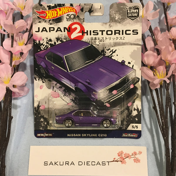 1/64 Hot Wheels Car Culture Japan Historics 2 - Nissan Skyline C210