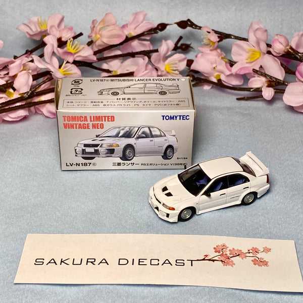 1/64 Tomica Limited Vintage Neo Mitsubishi Lancer Evolution V RS (white)