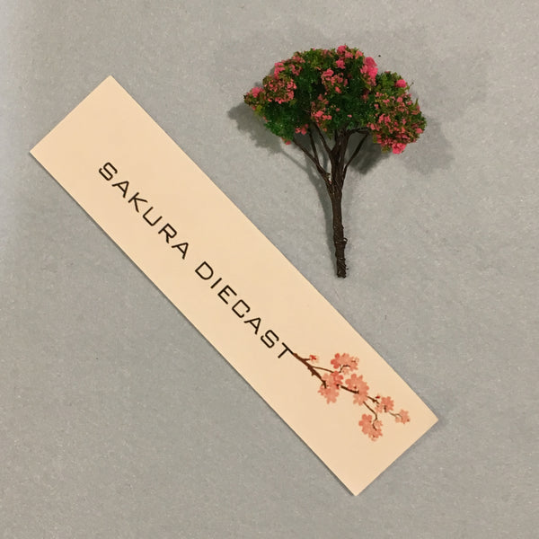 1/64 Accessories: Green Tree with Pink Flowers