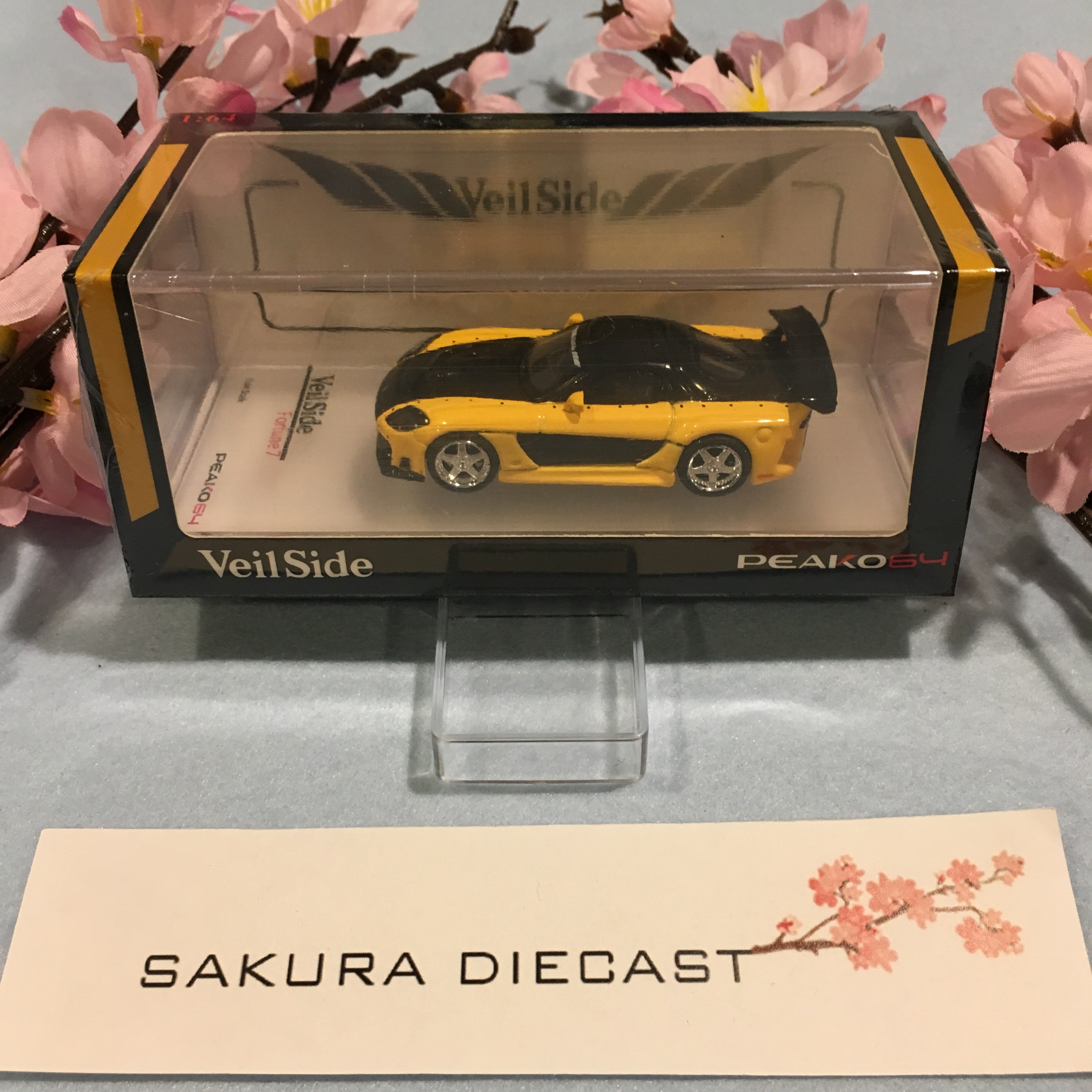 1/64 Peako64 Peako Mazda RX-7 Veilside Fortune 7 Yellow