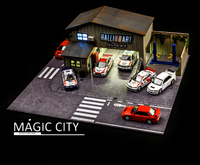 1/64 Magic City Mitsubishi Ralliart Garage Diorama Kit