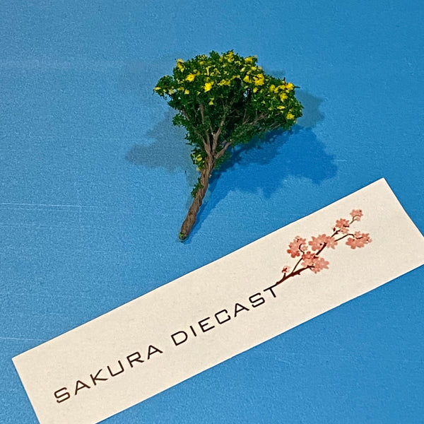 1/64 Accessories: Green Tree with Yellow Flowers